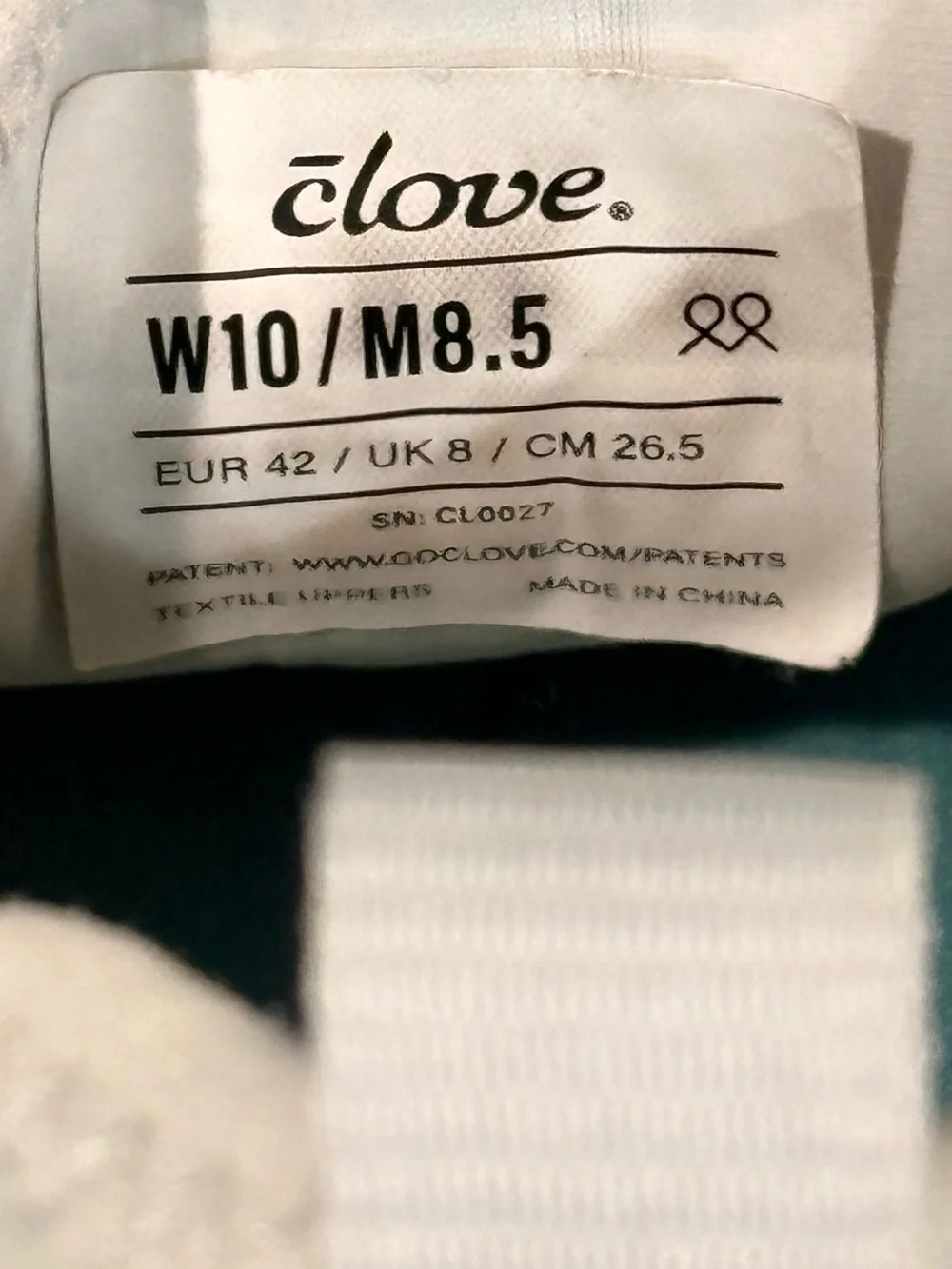 Women’s CLOVE Classic Brilliant white bungee athletic shoes- Size 10 - Picture 5 of 9